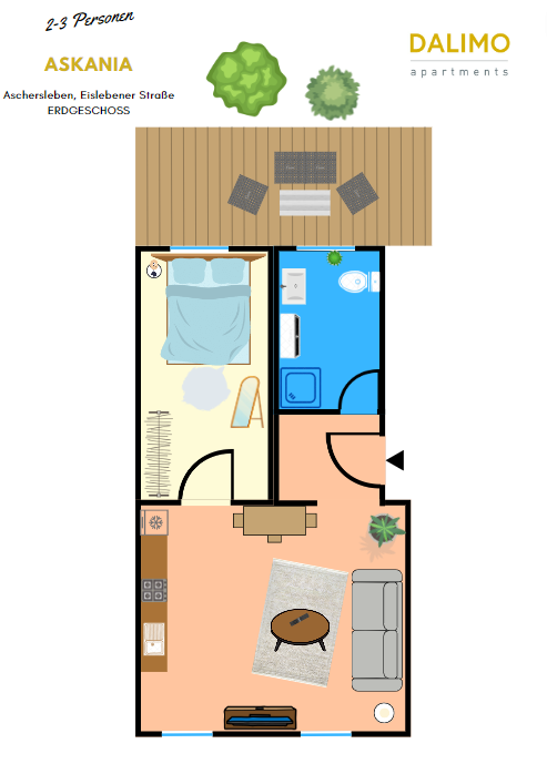 Grundriss Wohnung Askania Aschersleben – Erdgeschoss